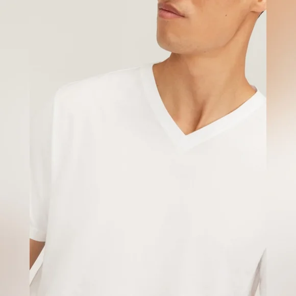 Everlane "The Essential" Organic Cotton V-Neck Tee: Size Large - Picture 2 of 7